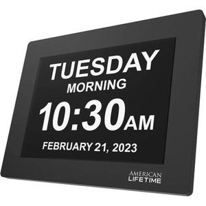 Dementia Clock Large Digital Clock for Seniors, Digital Clock Large Display